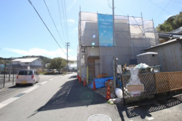 大津甲　　新築戸建　1号地　（全2区画）の前面道路含む現地写真|東側　幅5.2ｍ　接面　13.2ｍ