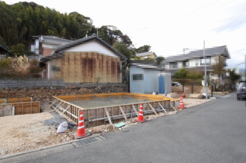 大津甲　　新築戸建　1号地　（全2区画）の外観|1号棟　建物面積　93.57㎡　（約28.30坪）