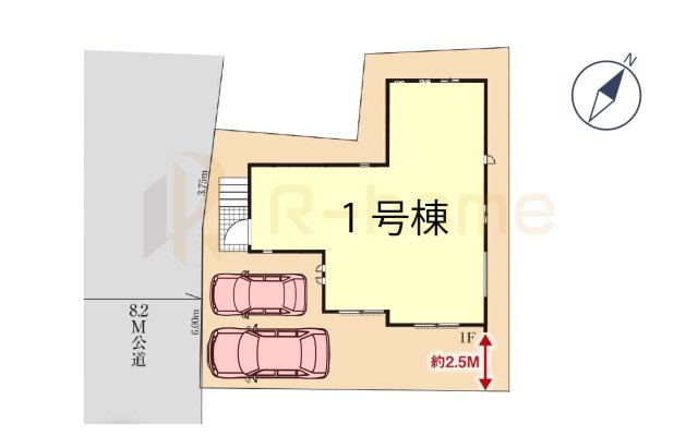 流山市名都借5期　新築戸建て　1号棟の区画図|大きなお買い物だからこそ、メリット・デメリットを伝えさせて頂きます。
R-homeにお任せください♪