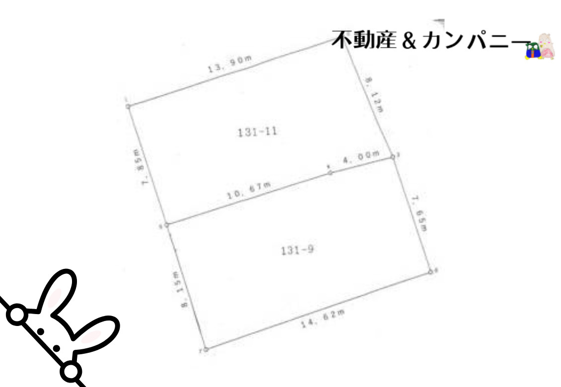 東石井3丁目売土地の土地図