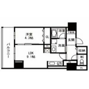 シャンテ与力町の間取り