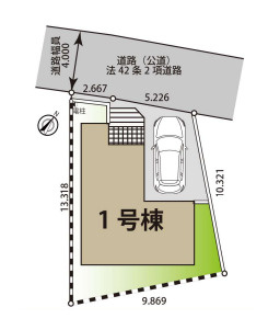 さいたま市見沼区風渡野　新築一戸建て　01の区画図|【全1棟・1号棟】