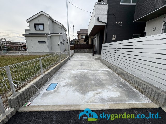 茅ヶ崎市萩園第2　新築戸建　全3棟3号棟の駐車場|車種により2台駐車可
