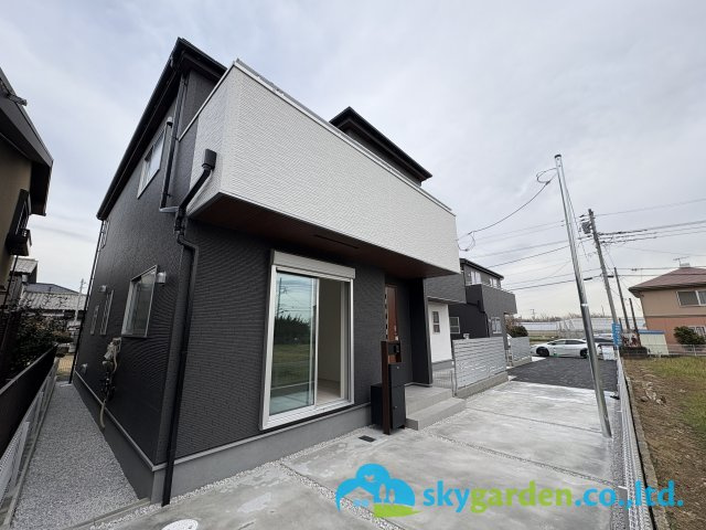 茅ヶ崎市萩園第2　新築戸建　全3棟3号棟の外観|外観もきれいです