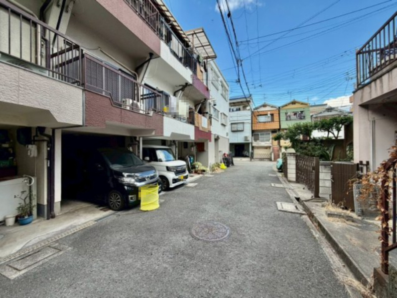 門真市大橋町の前面道路含む現地写真