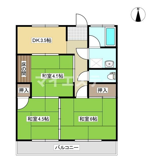 【間取り】 | コーポ吉本