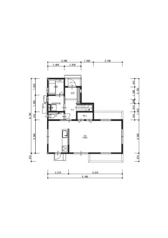 大津甲　　新築戸建　2号地　（全2区画）の間取り|1Ｆ