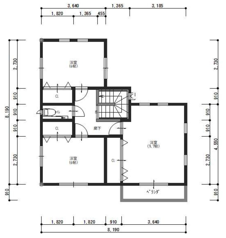 大津甲　　新築戸建　2号地　（全2区画）の間取り|2F