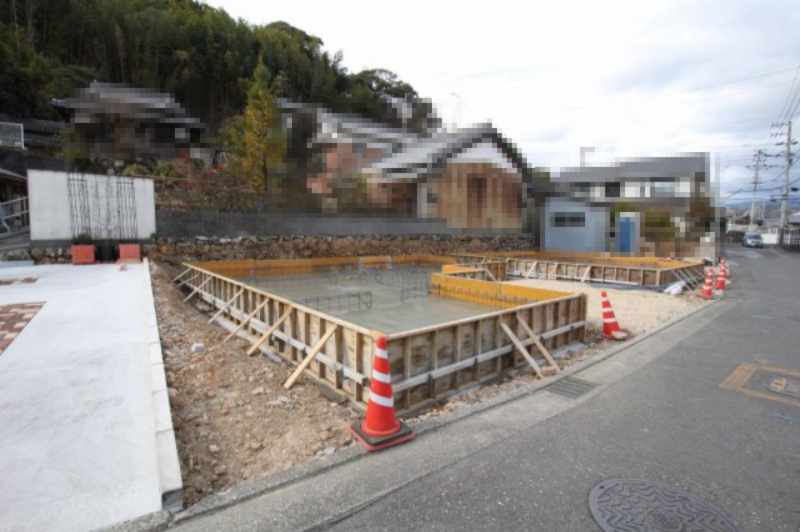 大津甲　　新築戸建　2号地　（全2区画）の外観|2号棟　3ＬＤＫ　建物面積　98.95㎡　（約29.93坪）　土地面積　100.90㎡（約30.52坪）