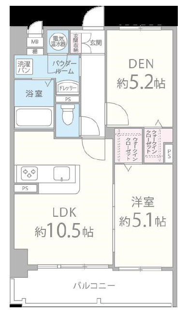 メゾンクラウン鷺洲の間取り