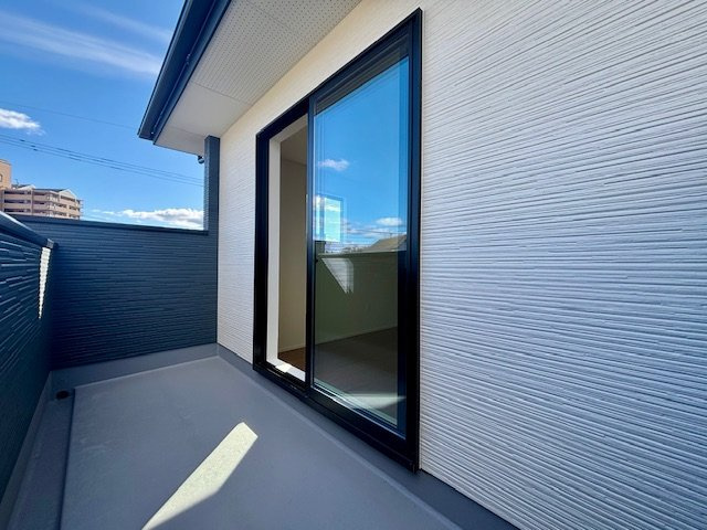 小郡市大保４期１号のバルコニー