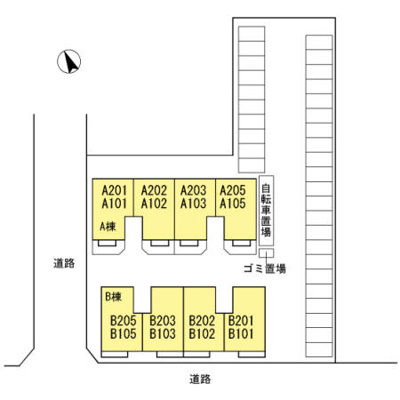 【区画図】 | ローゼンシュタット B棟