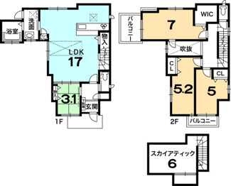 【間取り】 | スリースターヒルズ紫竹西南町
