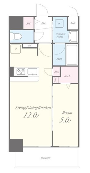リュエルうめきたの間取り