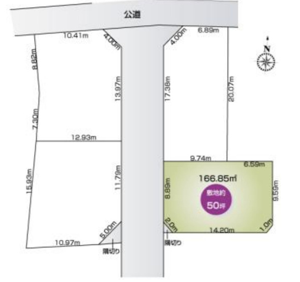 【区画図】 | 比企郡滑川町月輪　新築戸建　全4棟　3号棟