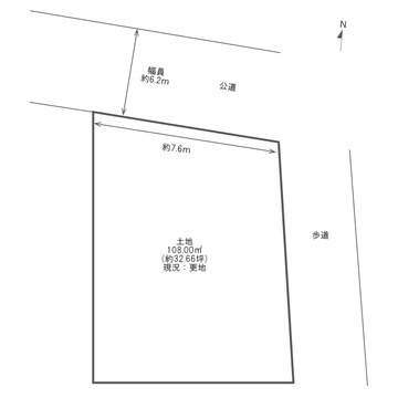 長崎市竿浦町土地の土地図