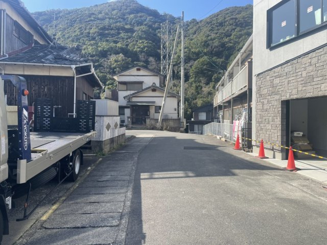 長崎市竿浦町土地の前面道路含む現地写真