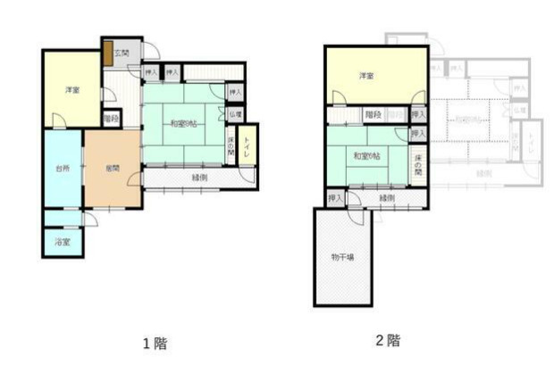 岩崎K貸家の間取り