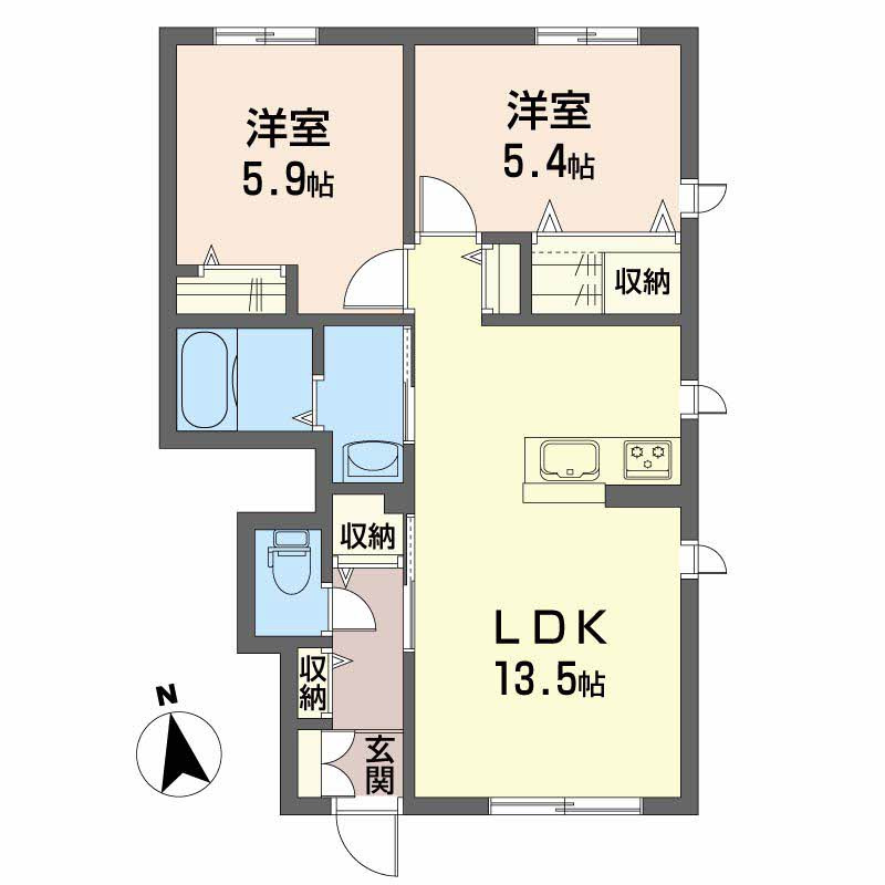 シャーメゾン・ミーオの間取り