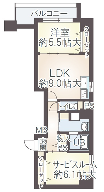 インテリジェンス御堂の間取り