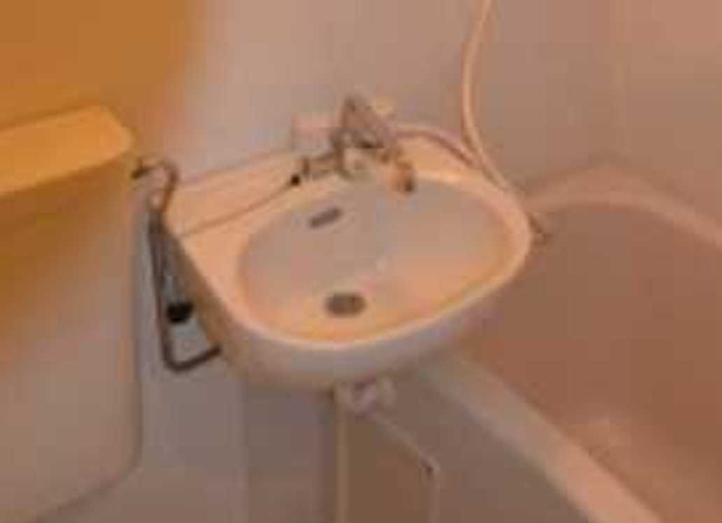 パークハイム桜新町　ネット無料　南西角部屋　管理人巡回の洗面所