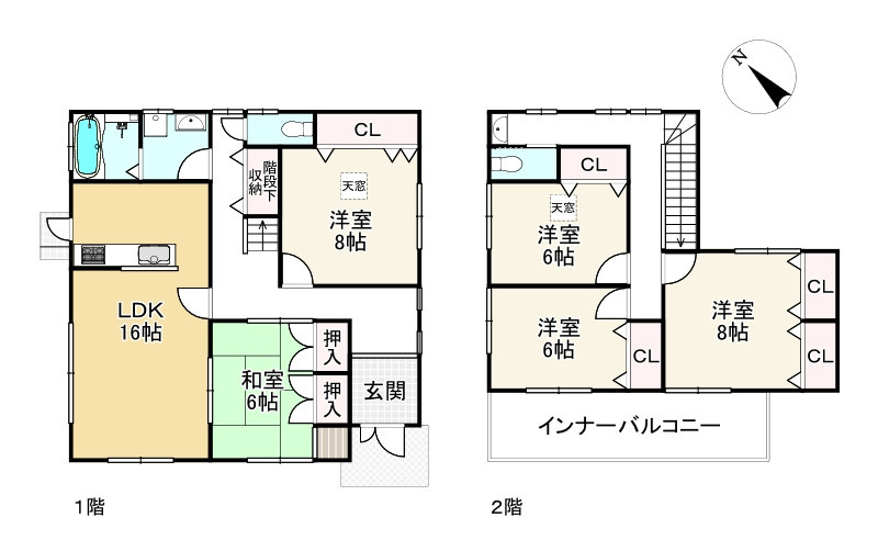 守山市今市町　中古戸建の間取り