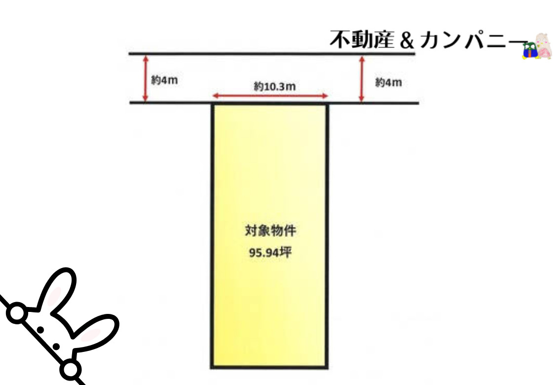 鴨川1丁目の売土地の土地図