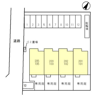 【区画図】 | アウレスト | 外はこのようになっています