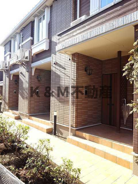 ロックガーデン森Ｃのエントランス|落ち着いたエントランスです