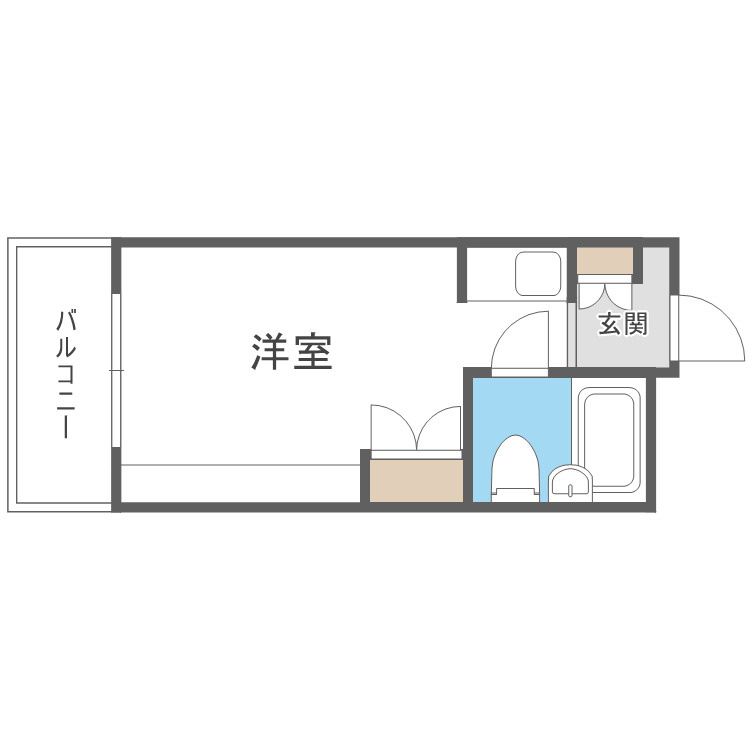 大阪市浪速区大国３丁目の賃貸マンションの間取り