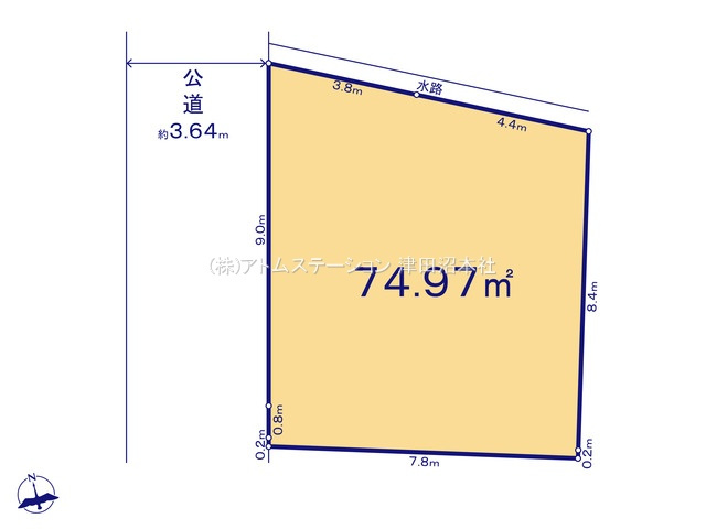 【土地図】 | アトムセレクト花見川区武石町二丁目土地