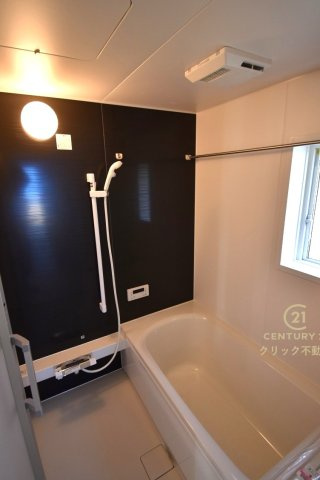 Cradlegarden　 ひたちなか市平磯遠原町　第2　1の浴室|ゆったりした1坪タイプシステムバスです。追い焚き機能付きで生活時間の違うご家族にもとても便利です！