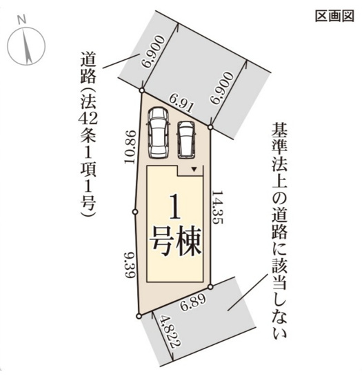 【区画図】 | 明石市魚住町西岡22期（全1棟）新築