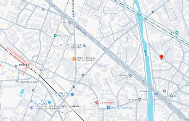 明石市魚住町西岡22期（全1棟）新築の地図