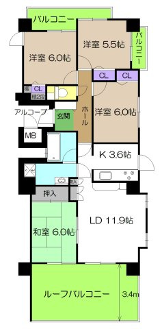 【間取り】 | ポレスター潮新町