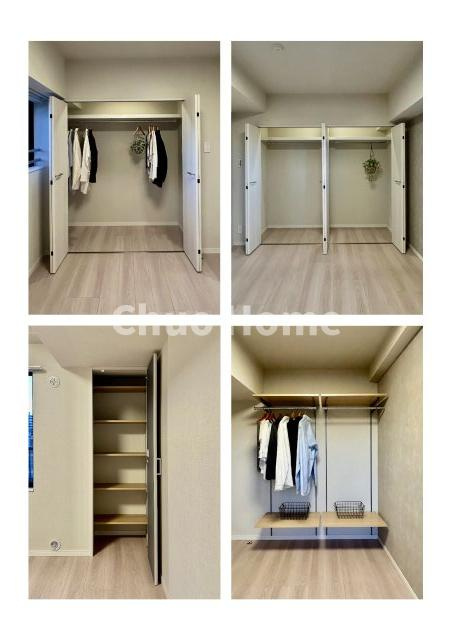 モア・クレスト荒川公園ソレーユ館の収納|居室にはクローゼットを完備し、自由度の高い家具の配置が叶うシンプルな空間です。お子様の成長と必要になる子供部屋を与えるにはぴったりの間取りですね。