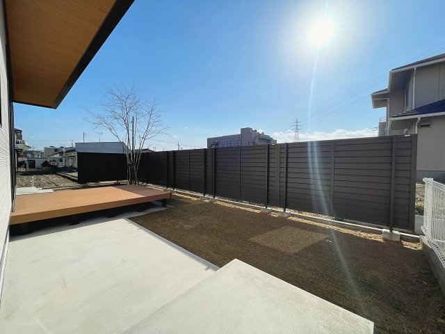 中古戸建　郡山市富久山町久保田本木　行健小・行健中の庭|広々としたお庭はお子様の遊び場や園芸などに◎