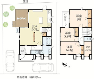 【間取り】 | 守山市小島町　中古戸建