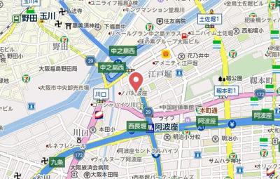 【地図】 | コンフォリア阿波座