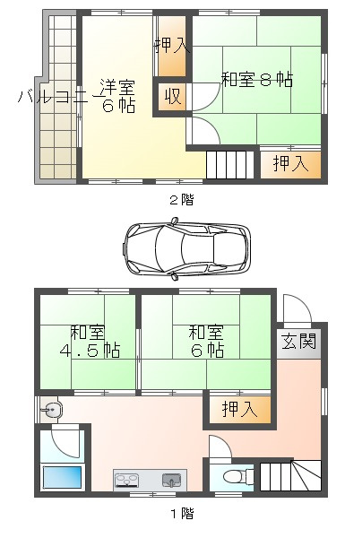 舞子坂3丁目戸建の間取り