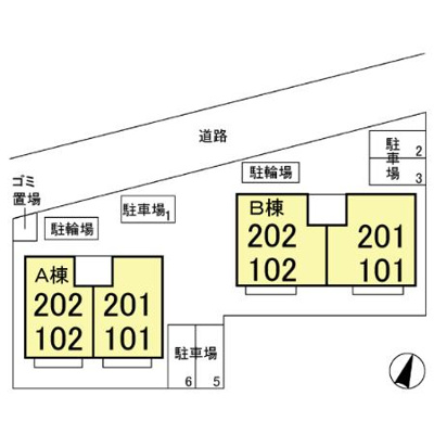 【区画図】 | ガーデンハイツ　Ａ