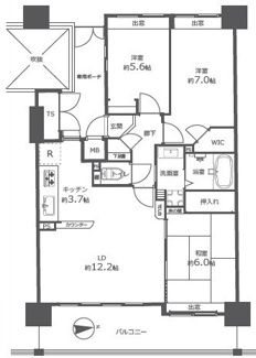 【間取り】 | 【上質リフォーム】フローレンス田方ウイングテラス | ※
間取図では分からない広さや明るさ，
資料には記載されていない情報があります。
ぜひ、現地を見られる事をお勧めいたします！