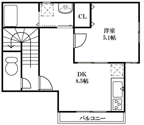 ROSSO鴻巣の間取り