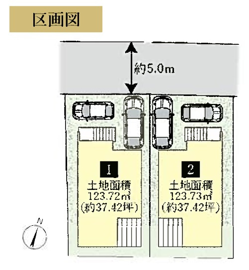 千葉市若葉区小倉台３丁目２期の区画図