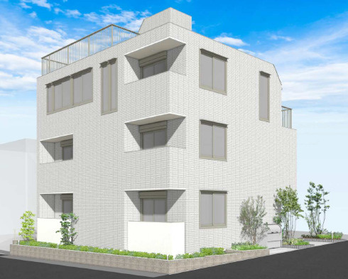 仮称）西落合１丁目メゾンの外観パース