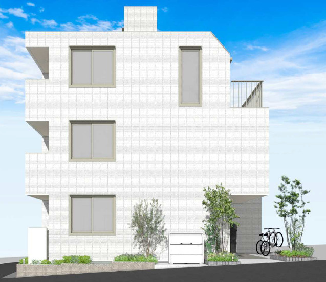 仮称）西落合１丁目メゾンの外観パース