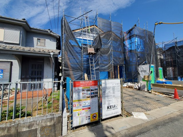 三郷市　戸ケ崎1丁目　新築戸建　全4棟の前面道路含む現地写真|前面道路含む現地写真です