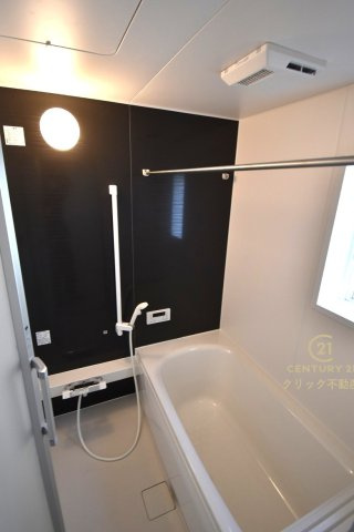 Cradlegarden　 ひたちなか市平磯遠原町　第2　4の浴室|ゆったりした1坪タイプシステムバスです。追い焚き機能付きで生活時間の違うご家族にもとても便利です！