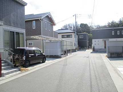 廿日市市阿品１丁目の前面道路含む現地写真