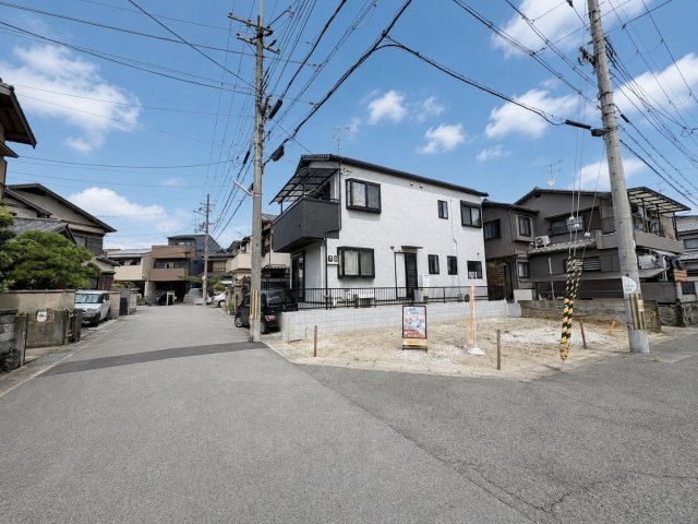 淀生津町　建築条件無土地の前面道路含む現地写真|ローンのご相談等も承ります！お気軽にお問合せください！（R8.7撮影）
